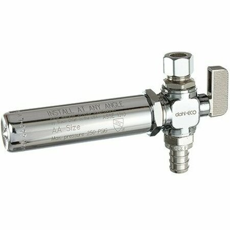 DAHL BROTHERS CANADA Dahl Pressure Regulating Valve, 1/2 x 3/8 in Connection, Crimpex x Compression, Brass Body, Chrome 511-PX3-31-14WHA